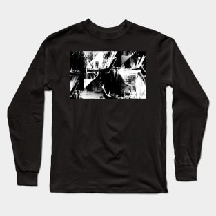 Introspection-Black and White Long Sleeve T-Shirt